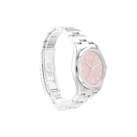 Rolex Mens Watch Air-King 14000 34mm Salmon Index Arabic  Rolex Air-King 34mm Steel Salmon Index & Arabic Dial Smooth Oyster Band 14000